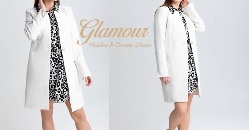 Płaszcz zapinany na jeden guzik ecru