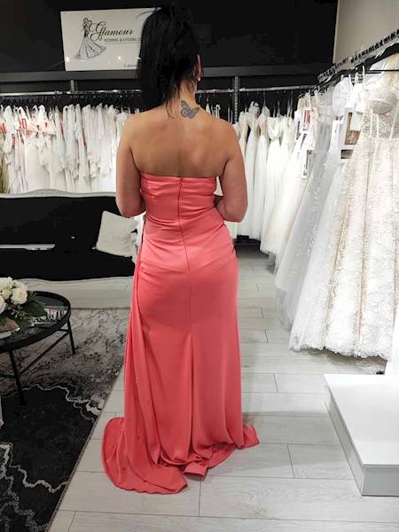 ANJA  sukienka Premium Koralowy