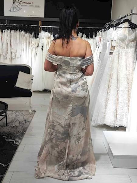 LONA sukienka Premium beżowo szara