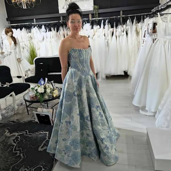  Suknia wieczorowa “Azure Garden”