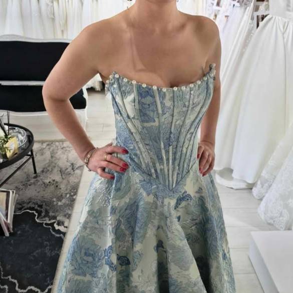  Suknia wieczorowa “Azure Garden”