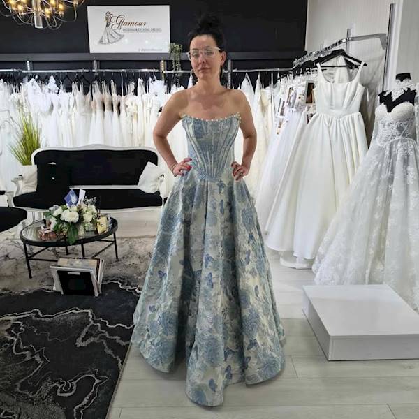  Suknia wieczorowa “Azure Garden”