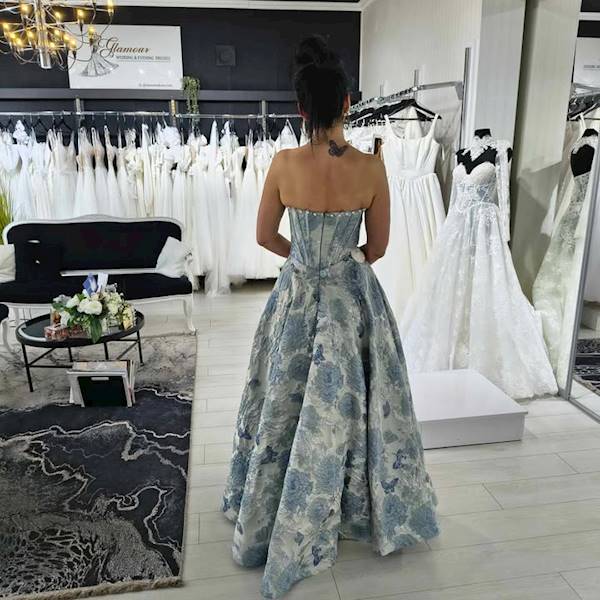  Suknia wieczorowa “Azure Garden”