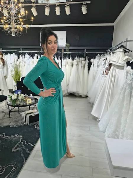Sukienka Maxi „Emerald Shine”