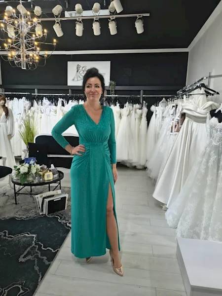 Sukienka Maxi „Emerald Shine”