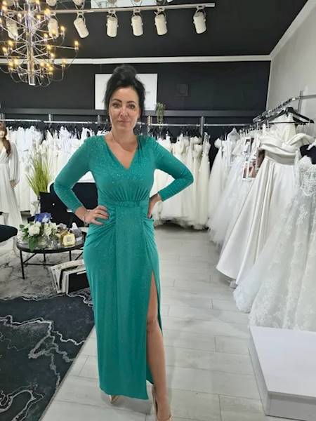 Sukienka Maxi „Emerald Shine”