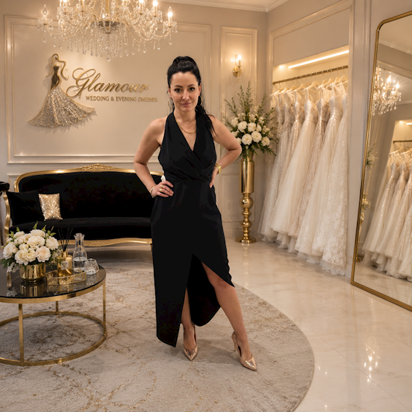 Sukienka Maxi Noir Crystal