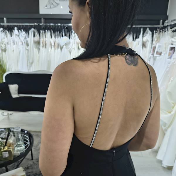 Sukienka Maxi Noir Crystal