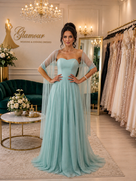 Freya – sukienka maxi w kolorze szałwii