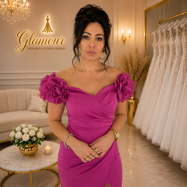 Marita – sukienka wieczorowa fuksja