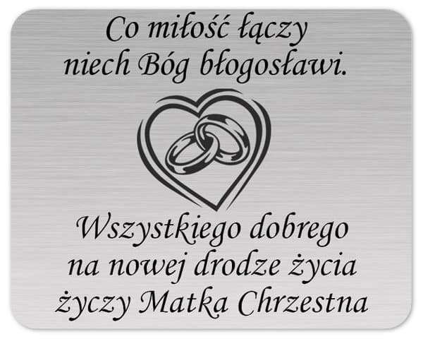 tabliczka grawerowana standardowa