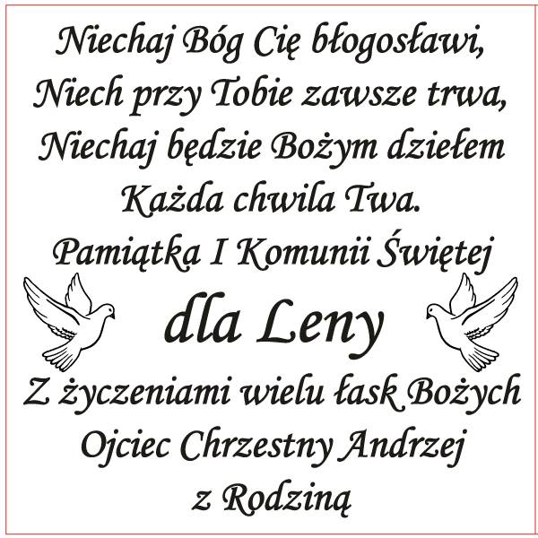Usługa Grawerowania 5x5 - Tekst Dowolny