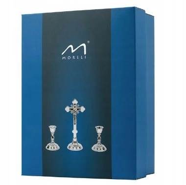 Komplet Kolędowy Chromowany Zestaw Kolędowy 20,5cm