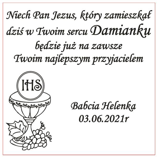 Usługa Grawerowania 5x5 - Tekst Dowolny