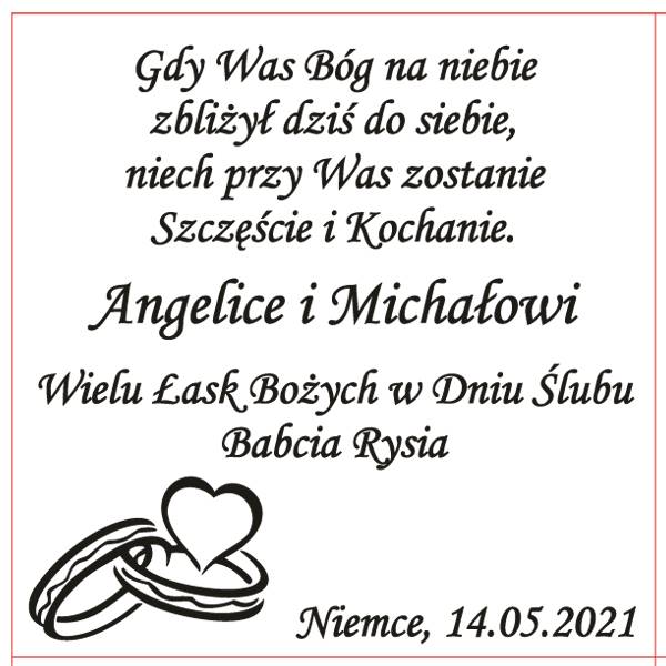 Usługa Grawerowania 5x5 - Tekst Dowolny