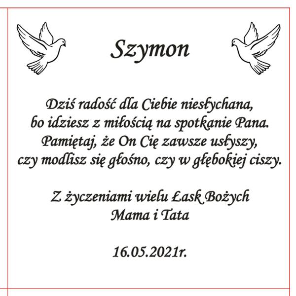 Usługa Grawerowania 5x5 - Tekst Dowolny