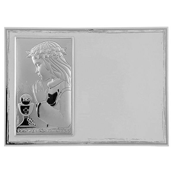Obrazek Srebrny Pierwsza Komunia Święta 13x18