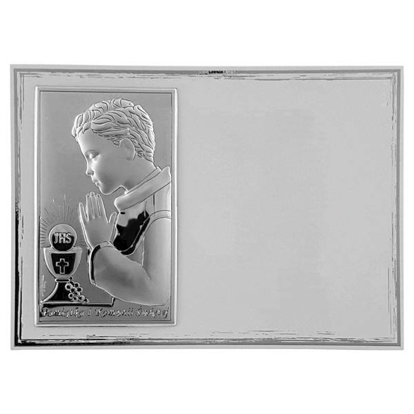 Obrazek Srebrny Pierwsza Komunia Święta 13x18