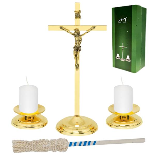 Komplet Kolędowy Mosiężny Duży Zestaw Kolędowy 26,5cm