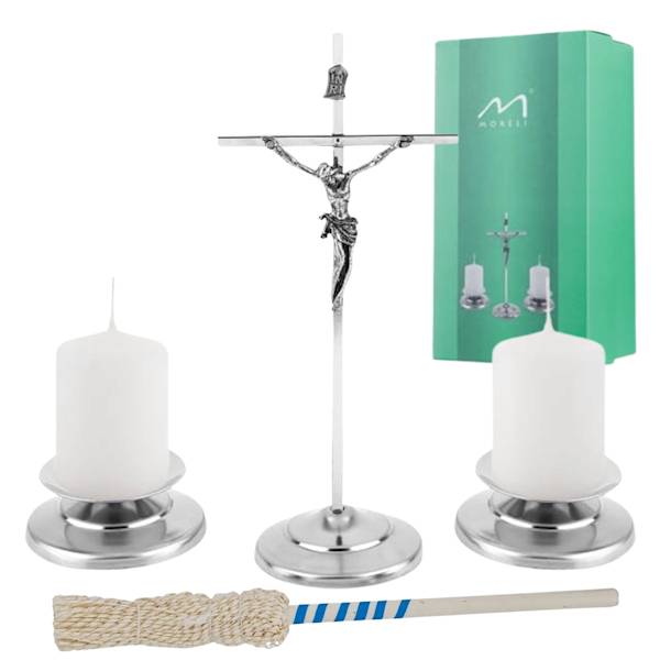 Komplet Kolędowy Chromowany Zestaw Kolędowy 19cm