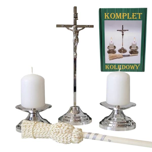 Komplet Kolędowy Metalowy Zestaw Kolędowy 19cm