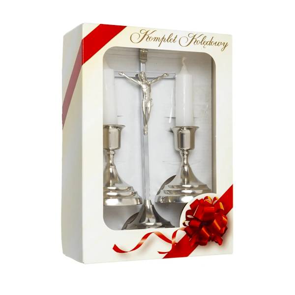 Komplet Kolędowy Metalowy Zestaw Kolędowy 22cm