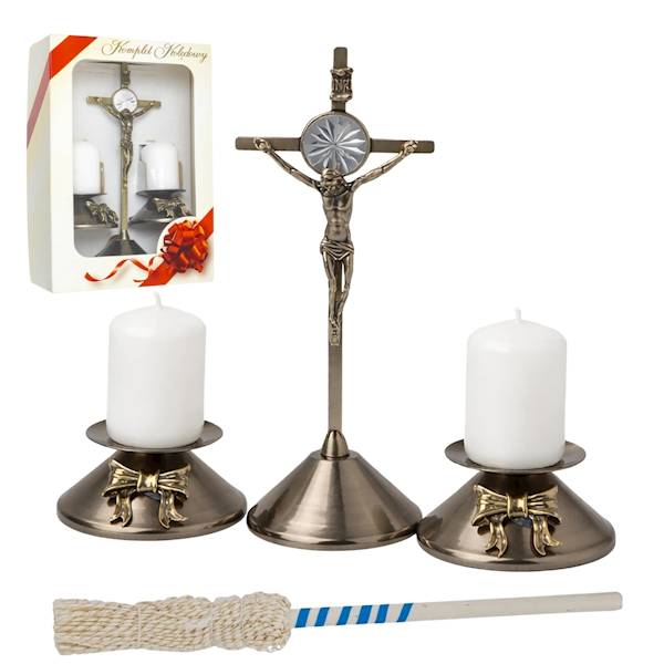 Komplet Kolędowy Mosiężny Zestaw Kolędowy 21cm