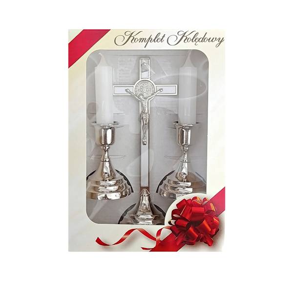 Komplet Kolędowy Benedyktyński Metalowy Zestaw Kolędowy 20cm