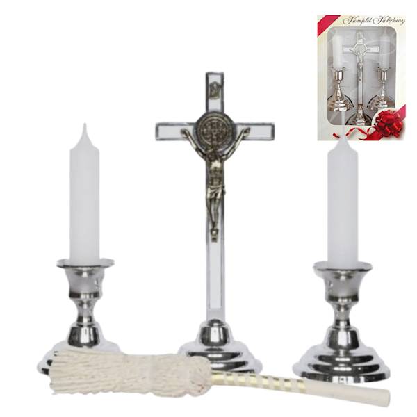 Komplet Kolędowy Benedyktyński Metalowy Zestaw Kolędowy 20cm