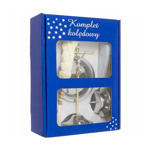 Komplet Kolędowy Metalowy Zestaw Kolędowy 18cm