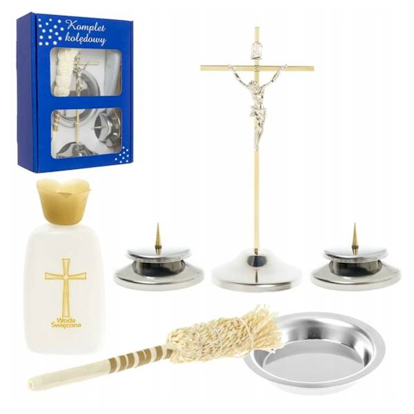 Komplet Kolędowy Metalowy Zestaw Kolędowy 18cm