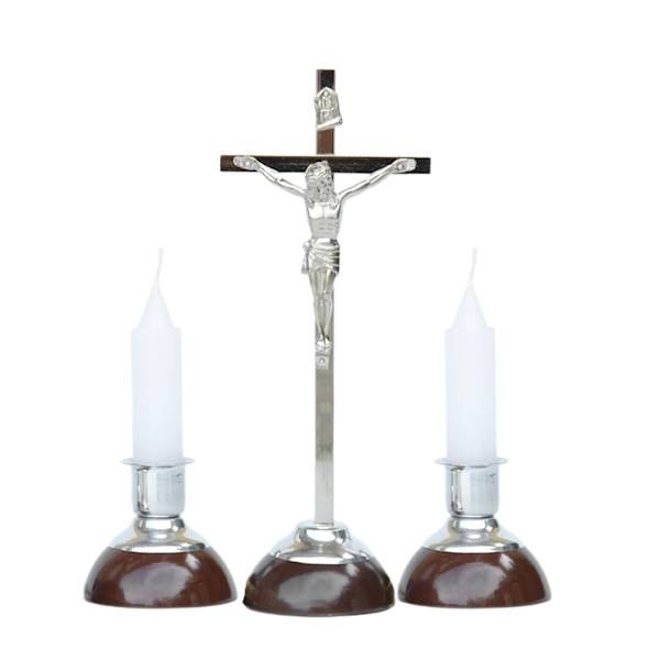 Komplet Kolędowy Metal + Drewno Zestaw Kolędowy 22cm