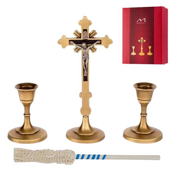 Komplet Kolędowy Mosiężny Zestaw Kolędowy 17,5cm