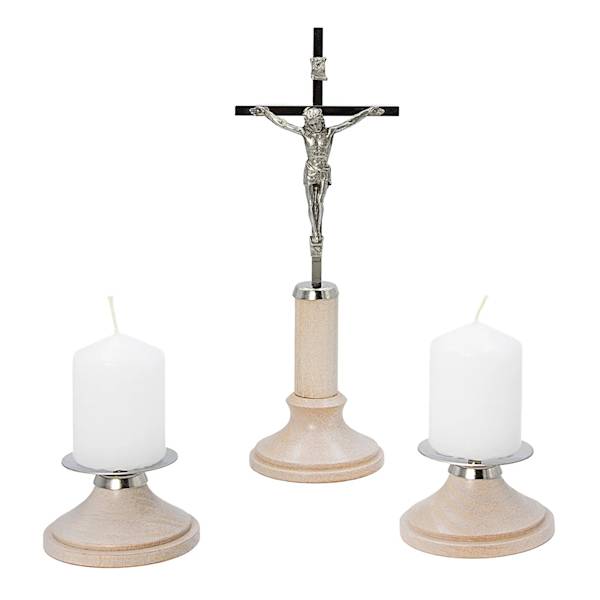 Komplet Kolędowy Drewno+Metal Zestaw Kolędowy 22cm