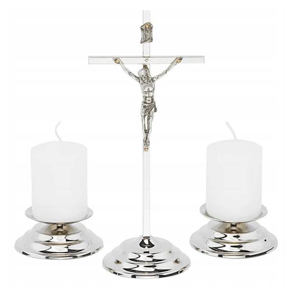 Komplet Kolędowy Niklowany Zestaw Kolędowy 19cm