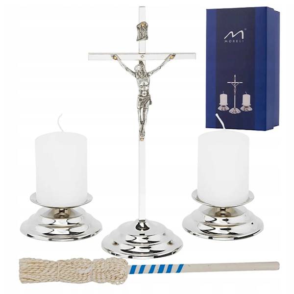 Komplet Kolędowy Niklowany Zestaw Kolędowy 19cm