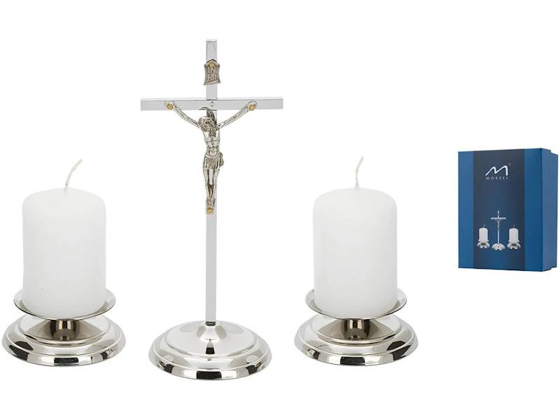 Komplet Kolędowy Niklowany Zestaw Kolędowy 16cm