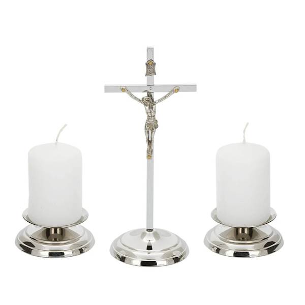 Komplet Kolędowy Niklowany Zestaw Kolędowy 20cm