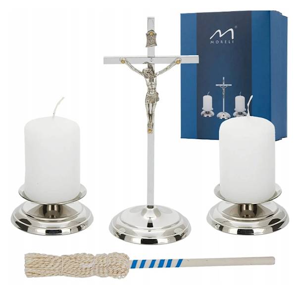 Komplet Kolędowy Niklowany Zestaw Kolędowy 20cm