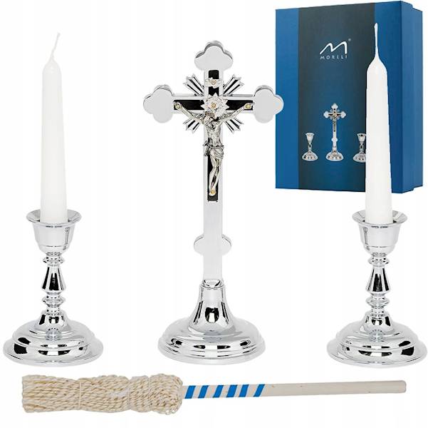 Komplet Kolędowy Chromowany Zestaw Kolędowy 17,5cm