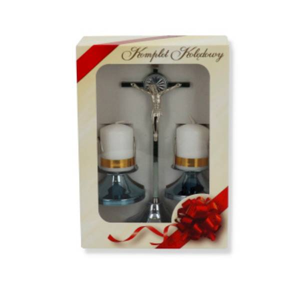 Komplet Kolędowy Chromowany Zestaw Kolędowy 20,5cm