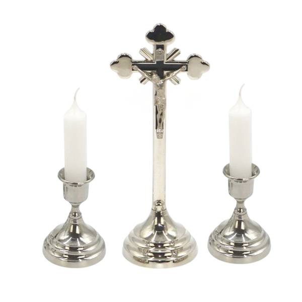 Komplet Kolędowy Chromowany Zestaw Kolędowy 19,5cm