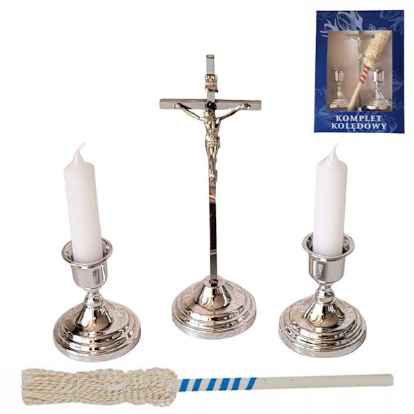 Komplet Kolędowy Metalowy Zestaw Kolędowy 20cm