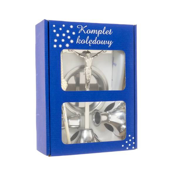 Komplet Kolędowy Metalowy Zestaw Kolędowy 22cm