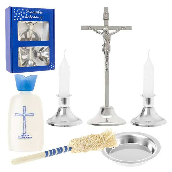 Komplet Kolędowy Metalowy Zestaw Kolędowy 22cm