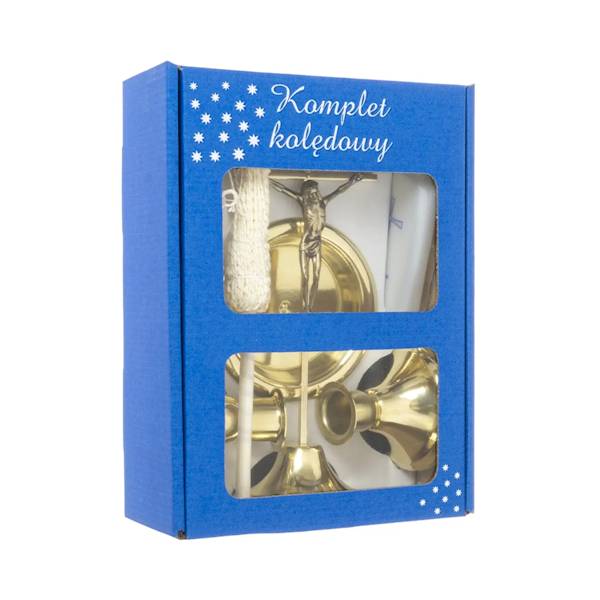 Komplet Kolędowy Metalowy Zestaw Kolędowy 22cm