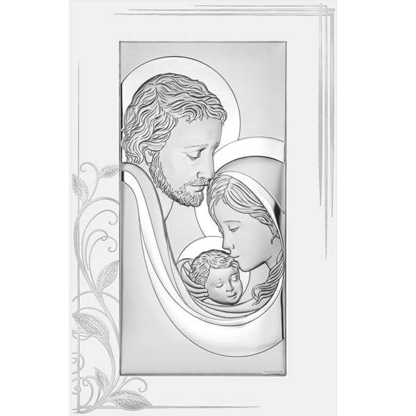 Obrazek Srebrny Święta Rodzina na Panelu 24x39