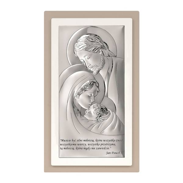 Obrazek Srebrny Święta Rodzina 16x28