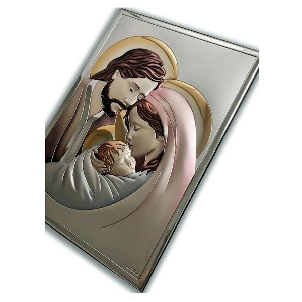 Obrazek Srebrny Święta Rodzina Kolorowa 26x32