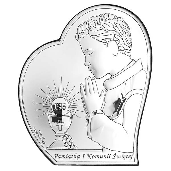 Obrazek Srebrny Pierwsza Komunia Święta 6x7  PROMO